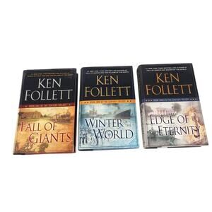 Ken Follett Century Trilogy Hardcover Fall Giants, Winter World, Edge Eternity